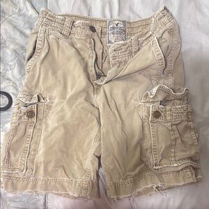 American Eagle Outfitters Tan Cargo Shorts Relaxed Fit